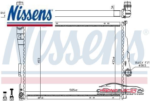 Achat de NISSENS 60782 Radiateur, refroidissement du moteur pas chères