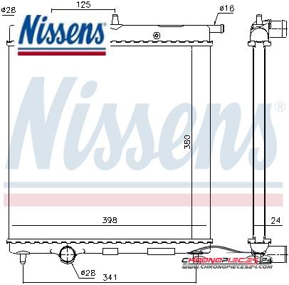 Achat de NISSENS 61278 Radiateur, refroidissement du moteur pas chères