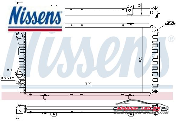 Achat de NISSENS 61390 Radiateur, refroidissement du moteur pas chères