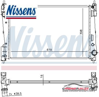 Achat de NISSENS 61924 Radiateur, refroidissement du moteur pas chères