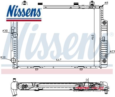 Achat de NISSENS 62746A Radiateur, refroidissement du moteur pas chères