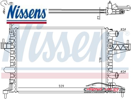 Achat de NISSENS 63007 Radiateur, refroidissement du moteur pas chères