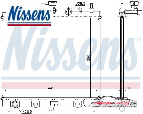 Achat de NISSENS 62902A Radiateur, refroidissement du moteur pas chères