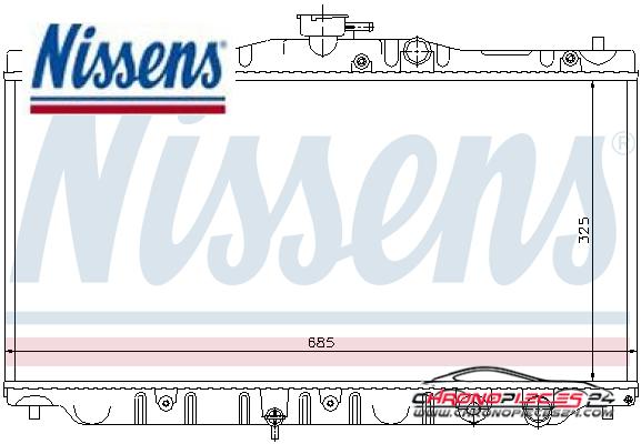 Achat de NISSENS 63304 Radiateur, refroidissement du moteur pas chères