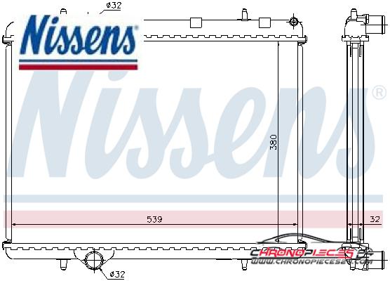 Achat de NISSENS 636006 Radiateur, refroidissement du moteur pas chères