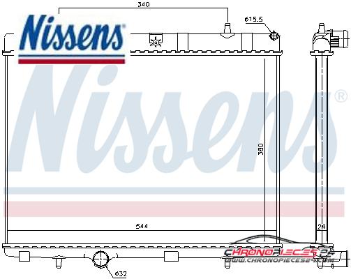 Achat de NISSENS 636007 Radiateur, refroidissement du moteur pas chères