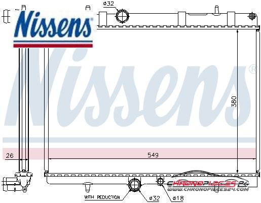 Achat de NISSENS 63607A Radiateur, refroidissement du moteur pas chères