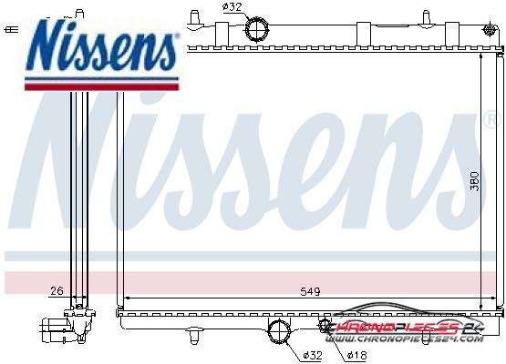 Achat de NISSENS 63689A Radiateur, refroidissement du moteur pas chères