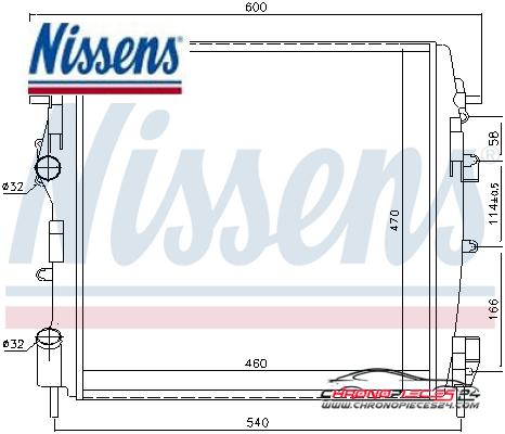 Achat de NISSENS 63762 Radiateur, refroidissement du moteur pas chères