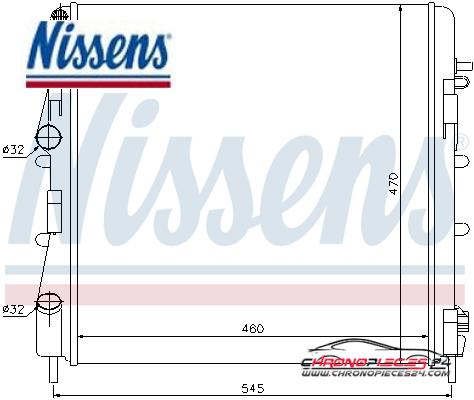 Achat de NISSENS 63763 Radiateur, refroidissement du moteur pas chères