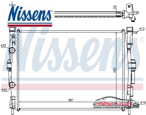 Achat de NISSENS 63765A Radiateur, refroidissement du moteur pas chères