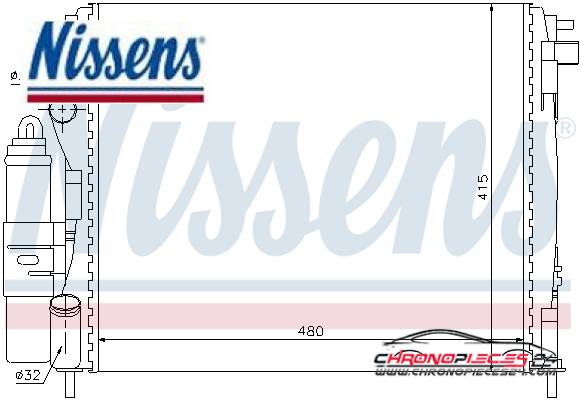 Achat de NISSENS 63773 Module de refroidissement pas chères