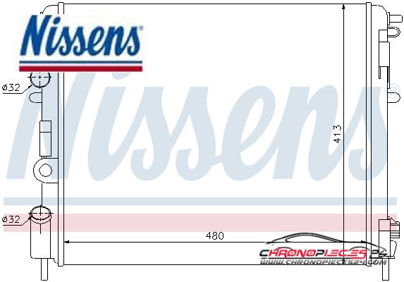 Achat de NISSENS 63809 Radiateur, refroidissement du moteur pas chères