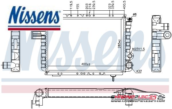 Achat de NISSENS 63770 Radiateur, refroidissement du moteur pas chères