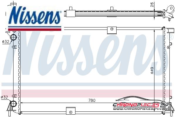 Achat de NISSENS 63818A Radiateur, refroidissement du moteur pas chères