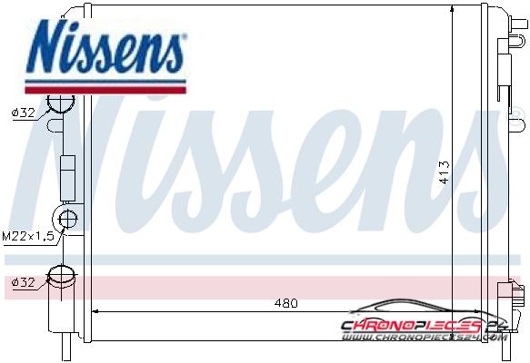 Achat de NISSENS 63794 Radiateur, refroidissement du moteur pas chères