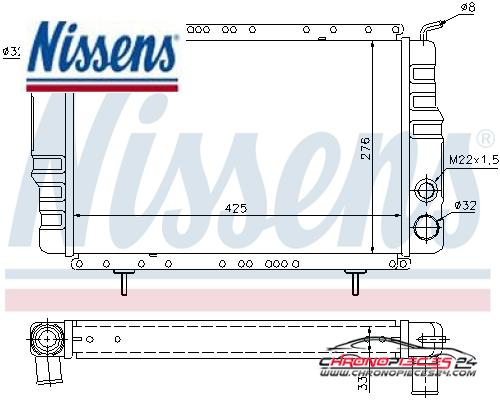 Achat de NISSENS 63800 Radiateur, refroidissement du moteur pas chères