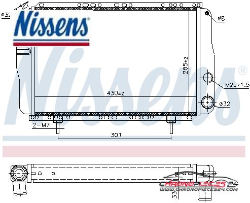 Achat de NISSENS 63800 Radiateur, refroidissement du moteur pas chères