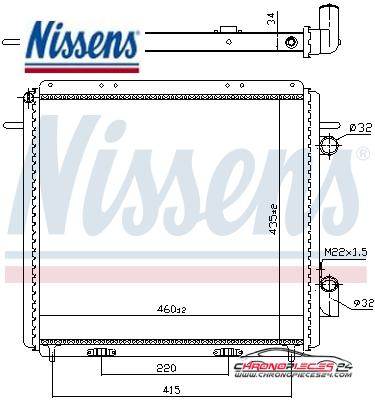 Achat de NISSENS 63947 Radiateur, refroidissement du moteur pas chères