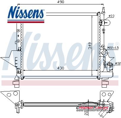 Achat de NISSENS 63949 Radiateur, refroidissement du moteur pas chères