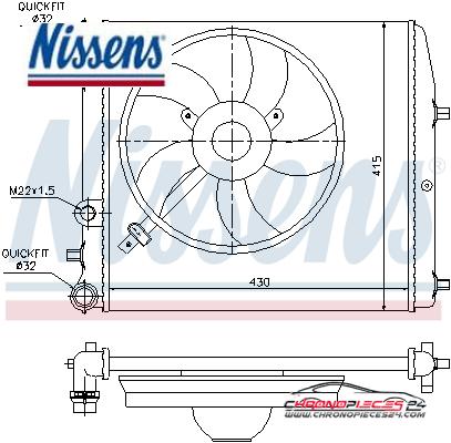 Achat de NISSENS 64103 Radiateur, refroidissement du moteur pas chères