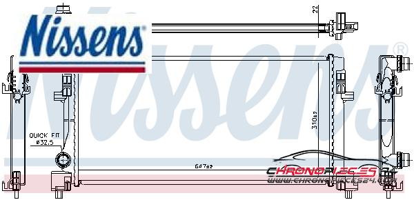 Achat de NISSENS 64106 Radiateur, refroidissement du moteur pas chères