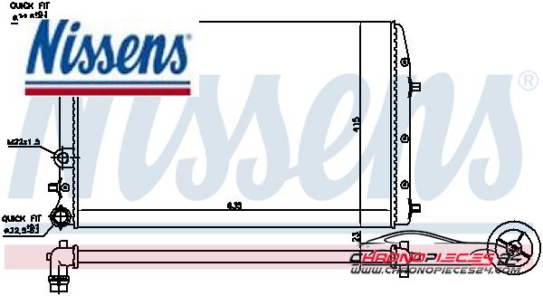 Achat de NISSENS 652711 Radiateur, refroidissement du moteur pas chères