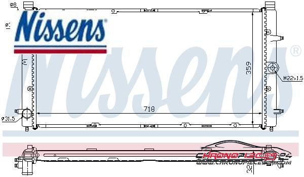 Achat de NISSENS 65273A Radiateur, refroidissement du moteur pas chères