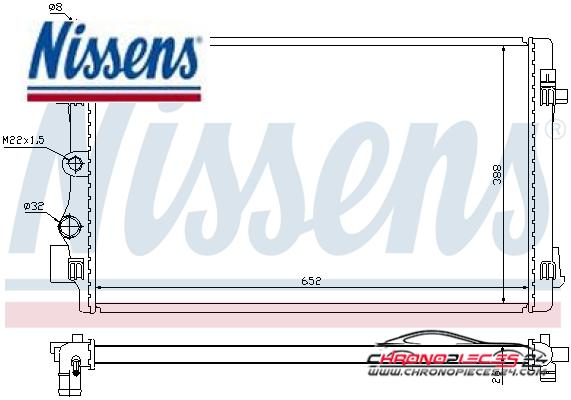 Achat de NISSENS 65293 Radiateur, refroidissement du moteur pas chères