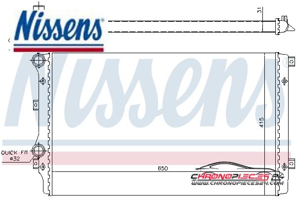 Achat de NISSENS 65280A Radiateur, refroidissement du moteur pas chères