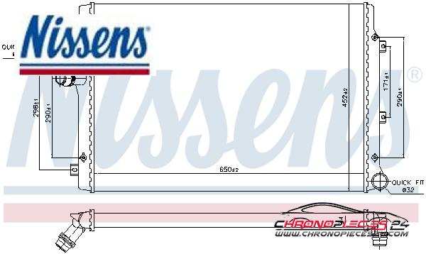 Achat de NISSENS 65281A Radiateur, refroidissement du moteur pas chères