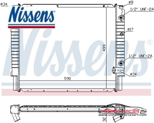 Achat de NISSENS 65523A Radiateur, refroidissement du moteur pas chères