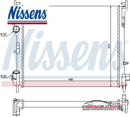 Achat de NISSENS 67229 Radiateur, refroidissement du moteur pas chères