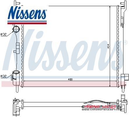 Achat de NISSENS 67246 Radiateur, refroidissement du moteur pas chères