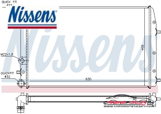 Achat de NISSENS 67322 Radiateur, refroidissement du moteur pas chères