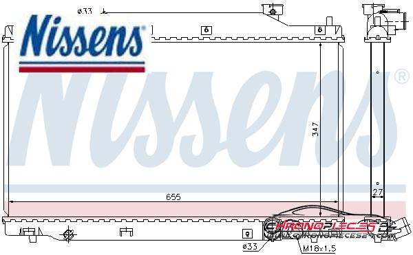 Achat de NISSENS 68114 Radiateur, refroidissement du moteur pas chères