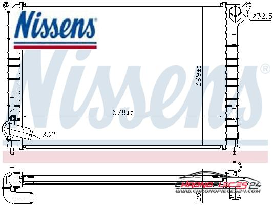 Achat de NISSENS 69703A Radiateur, refroidissement du moteur pas chères