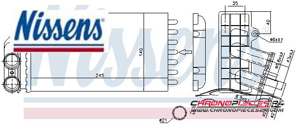 Achat de NISSENS 71157 Système de chauffage pas chères