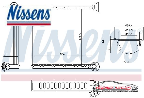 Achat de NISSENS 73980 Système de chauffage pas chères