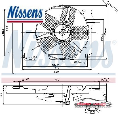 Achat de NISSENS 85005 Ventilateur, refroidissement du moteur pas chères