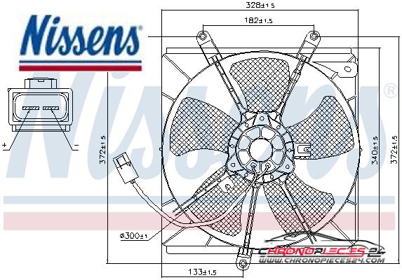 Achat de NISSENS 85012 Ventilateur, refroidissement du moteur pas chères