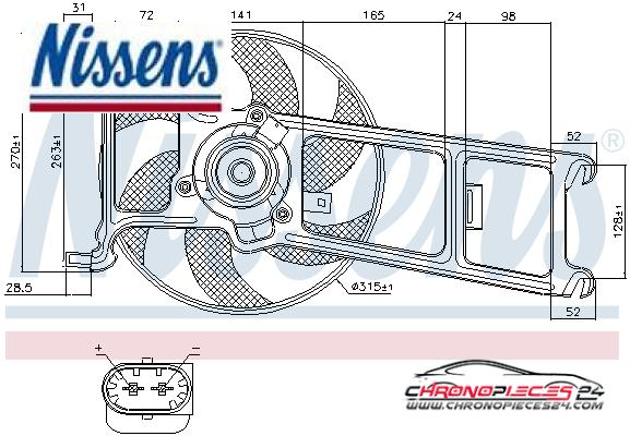 Achat de NISSENS 85023 Ventilateur, refroidissement du moteur pas chères