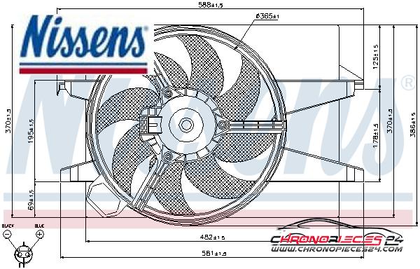 Achat de NISSENS 85029 Ventilateur, refroidissement du moteur pas chères