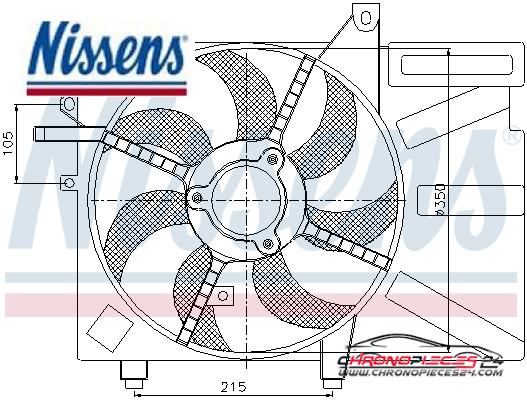 Achat de NISSENS 85035 Ventilateur, refroidissement du moteur pas chères