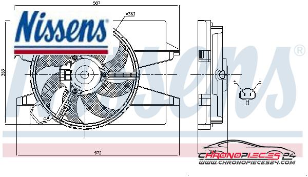 Achat de NISSENS 85030 Ventilateur, refroidissement du moteur pas chères