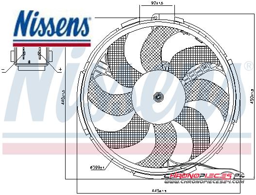 Achat de NISSENS 85036 Ventilateur, refroidissement du moteur pas chères