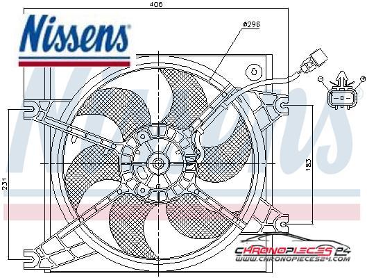 Achat de NISSENS 85085 Ventilateur, refroidissement du moteur pas chères