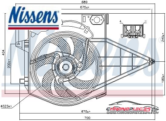 Achat de NISSENS 85003 Ventilateur, refroidissement du moteur pas chères