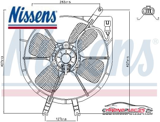 Achat de NISSENS 85043 Ventilateur, refroidissement du moteur pas chères