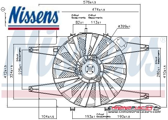 Achat de NISSENS 85103 Ventilateur, refroidissement du moteur pas chères